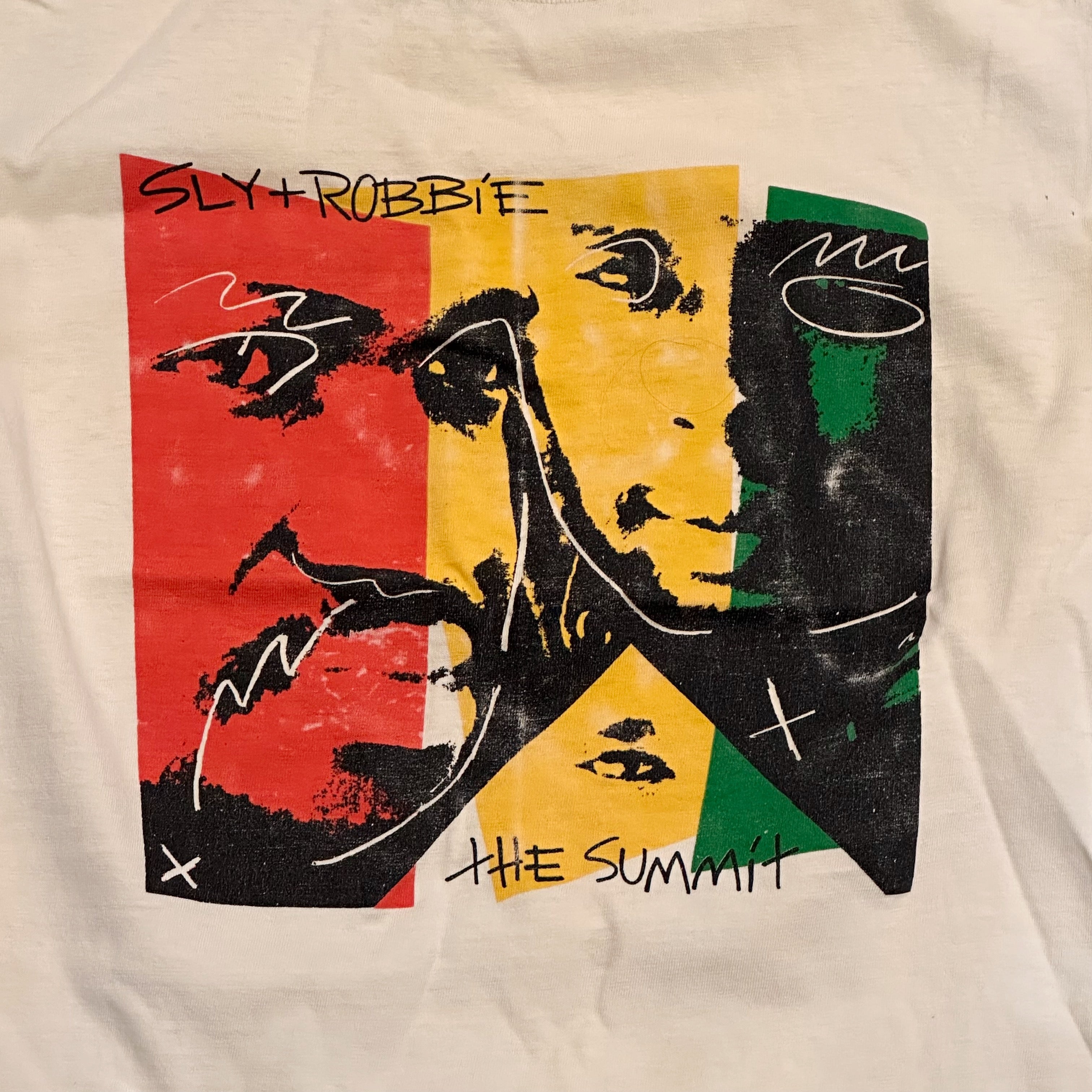 1980s Sly and Robbie T Shirt for The Summit | Roots Reggae AS IS