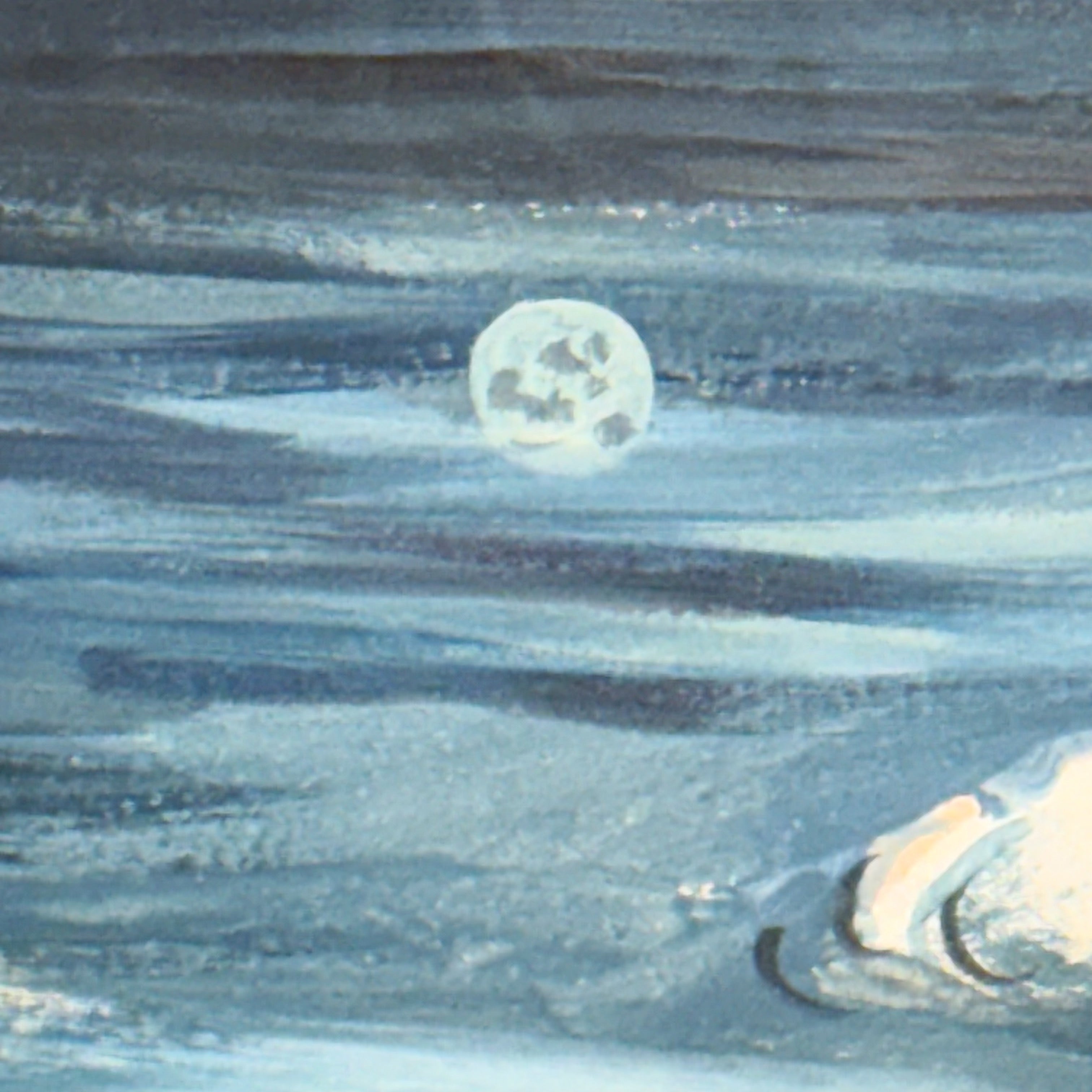 1970s Meir Pichhadze Original Surrealist Painting