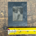 Antique Tintype of Early Ice Hockey Player | Rare Sports Photo