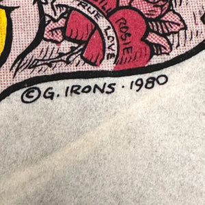 1980s Greg Irons Tattoo Convention Print on Fabric | 1980