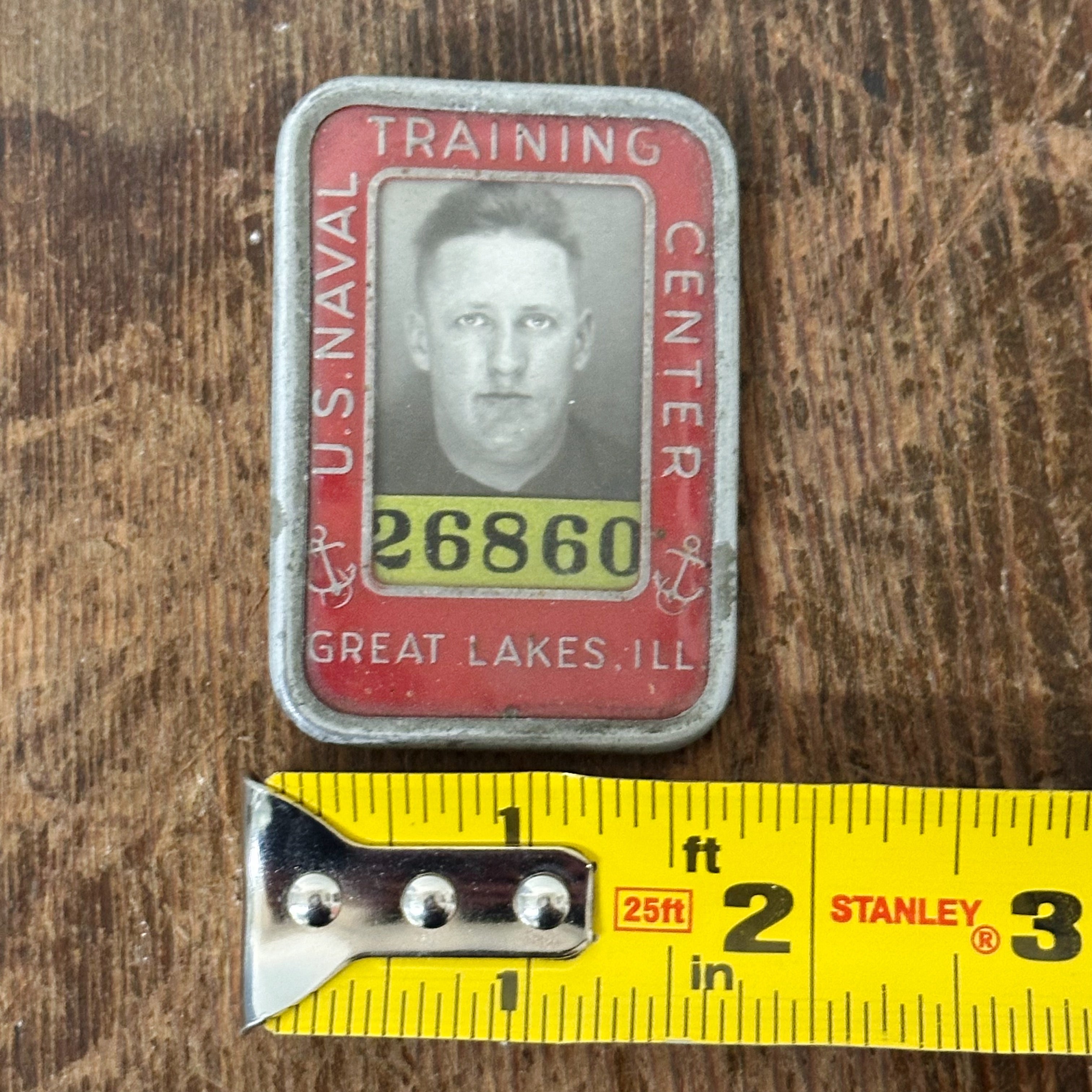 WW2  U.S. Naval Training Center Badge Great Lakes Illinois