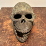 Benin Bronze Skull with Macabre Grin | Early 20th Century