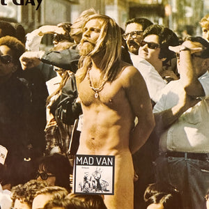1970s Hippie Poster of Naked Anti-Vietnam Protester - 1970 Protest Protesters - Bourret McAllister Photography - Anti-War Wall Art