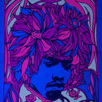 1960s Jimi Hendrix Blacklight Poster titled “Mr Experience” - 1967 - Pandora Productions  - Original Psychedelic Posters  - Meyers Johansen