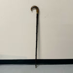 Antique Ibis Horn Walking Cane with Montreal Markings