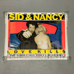 Sid and Nancy Authentic Movie Poster from United Kingdom - 1980s UK Quad Posters of Sex Pistols - Vintage Punk Rock Memorabilia -