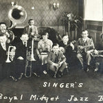 1920s RPPC of Singer’s Royal Midget Jazz Band | Unused