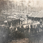 Antique Logging Camp Photograph from Turn of the Century