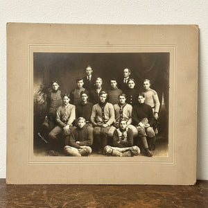 Antique Photographs of High School Football Team | Set of 4