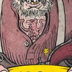 1980s Greg Irons Tattoo Convention Print on Fabric | 1980