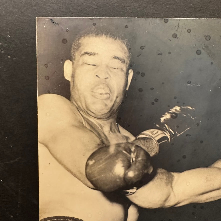 1950s Rocky Marciano Photograph of Boxing Fight | AS IS
