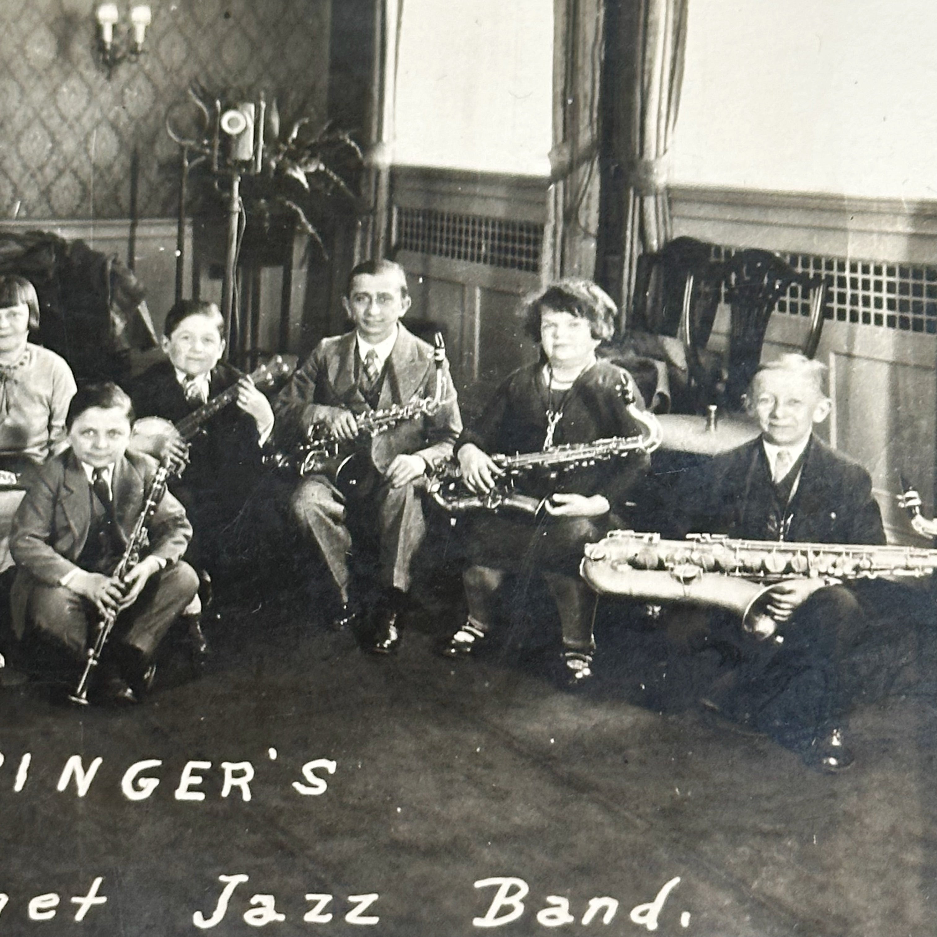 1920s RPPC of Singer’s Royal Midget Jazz Band | Unused