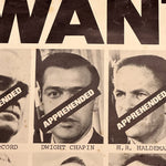 1970s Watergate Wanted Poster with Nixon Accomplices