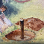 1930s WPA Painting of Family Planting a Tree | Depression Era