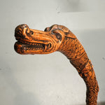 19th Century French Walking Cane with Dragon Head Motif