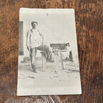 Antique Postcard of Hardware Store Carpenter with Tools