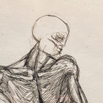 1950s Skeletal Artwork of Human Form in a Casual Pose