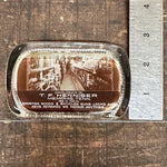 Antique Bicycle Shop Glass Paperweight with Photograph | Memphis