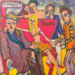 Jane in Vain Winkelman Outsider Art Painting on Paper titled “Valentine” | Tenderloin San Francisco | Vice Scene | Documented Folk Artist