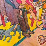 Jane in Vain Winkelman Outsider Art Painting on Paper | 1991
