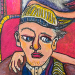 Jane in Vain Winkelman Outsider Art Painting on Paper | 1991