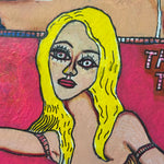 Jane in Vain Winkelman Outsider Art Painting on Paper | 1991