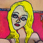 Jane in Vain Winkelman Outsider Art Painting on Paper | 1991