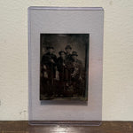 Antique Tintype Photograph of Hunting Party with Rifles and Rabbits