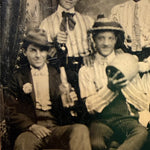 Antique Tintype Photograph of Victorian Drinking Party | 1880s