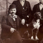 Antique Cabinet Card of Dog Smoking a Pipe | Wisconsin