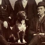 Antique Cabinet Card of Dog Smoking a Pipe | Wisconsin