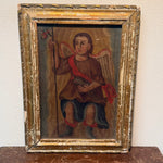 Antique Retablo of San Rafael Archangel | Spanish Colonial