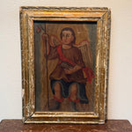 Antique Retablo of San Rafael Archangel | Spanish Colonial