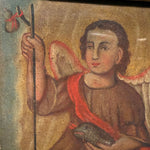 Antique Retablo of San Rafael Archangel | Spanish Colonial
