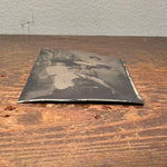 Antique Tintype of Man With Back to Camera in Group Portrait
