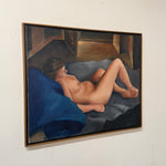 1930s Nude Painting of Reclining Woman | WPA Era