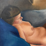 1930s Nude Painting of Reclining Woman | WPA Era