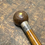 1930s Benzie of Cowes Sterling Silver Walking Cane | Bocce Ball Handle