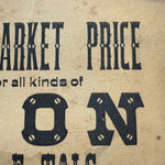 19th Century Scrap Iron Broadside Sign | Hustler Wisconsin
