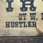 19th Century Scrap Iron Broadside Sign | Hustler Wisconsin