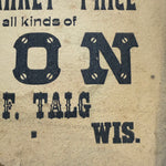 19th Century Scrap Iron Broadside Sign | Hustler Wisconsin