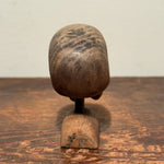 1940s Wood Skull Sculpture of Memento Mori | Minneapolis Folk Art