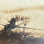 Antique RPPC Pusher Biplane Postcard with Eyewitness Message
