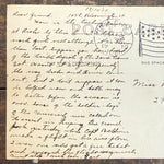 Antique RPPC Pusher Biplane Postcard with Eyewitness Message
