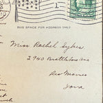 Antique RPPC Pusher Biplane Postcard with Eyewitness Message