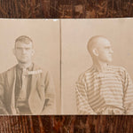 19th Century Prison Mugshot & Data Card from Walla Walla | Horse Stealing Sentence