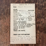 19th Century Prison Mugshot & Data Card | Walla Walla