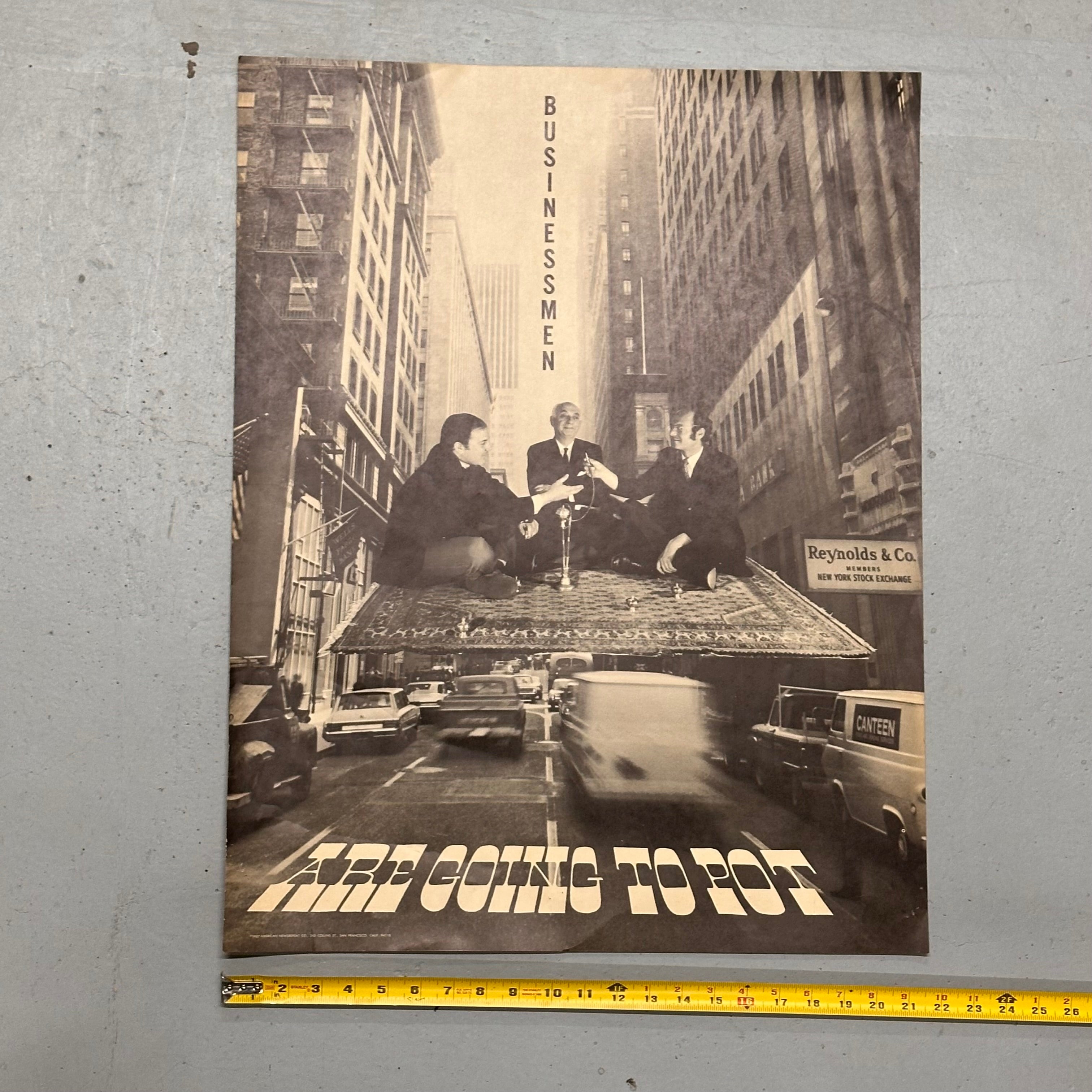 1960s Businessmen Are Going to Pot Poster | 1967