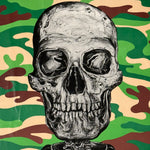 Robbie Canal Contra Cocaine Poster with Camouflage Skull | AS IS