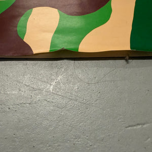 Robbie Canal Contra Cocaine Poster with Camouflage Skull | AS IS